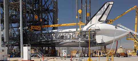 Space Shuttle Discovery at Edwards AFB, September 17, 2009